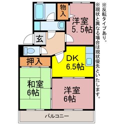 サンヒルズ鷹丘の物件間取画像